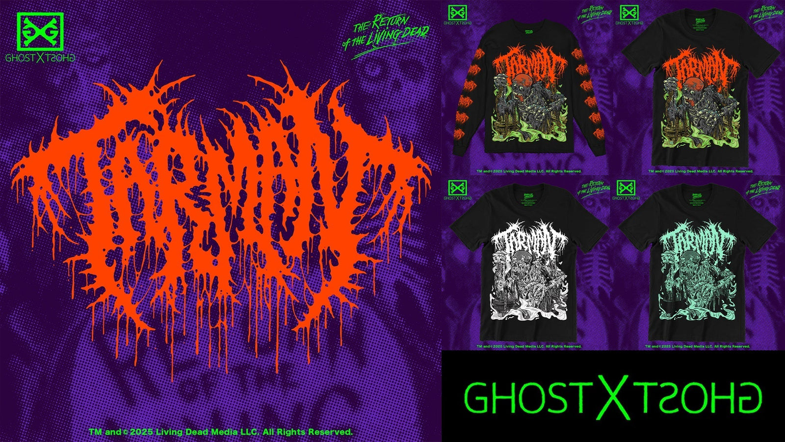 GHOSTXGHOST Drops Metal Inspired Collection with Glow in the Dark Design for Halloween