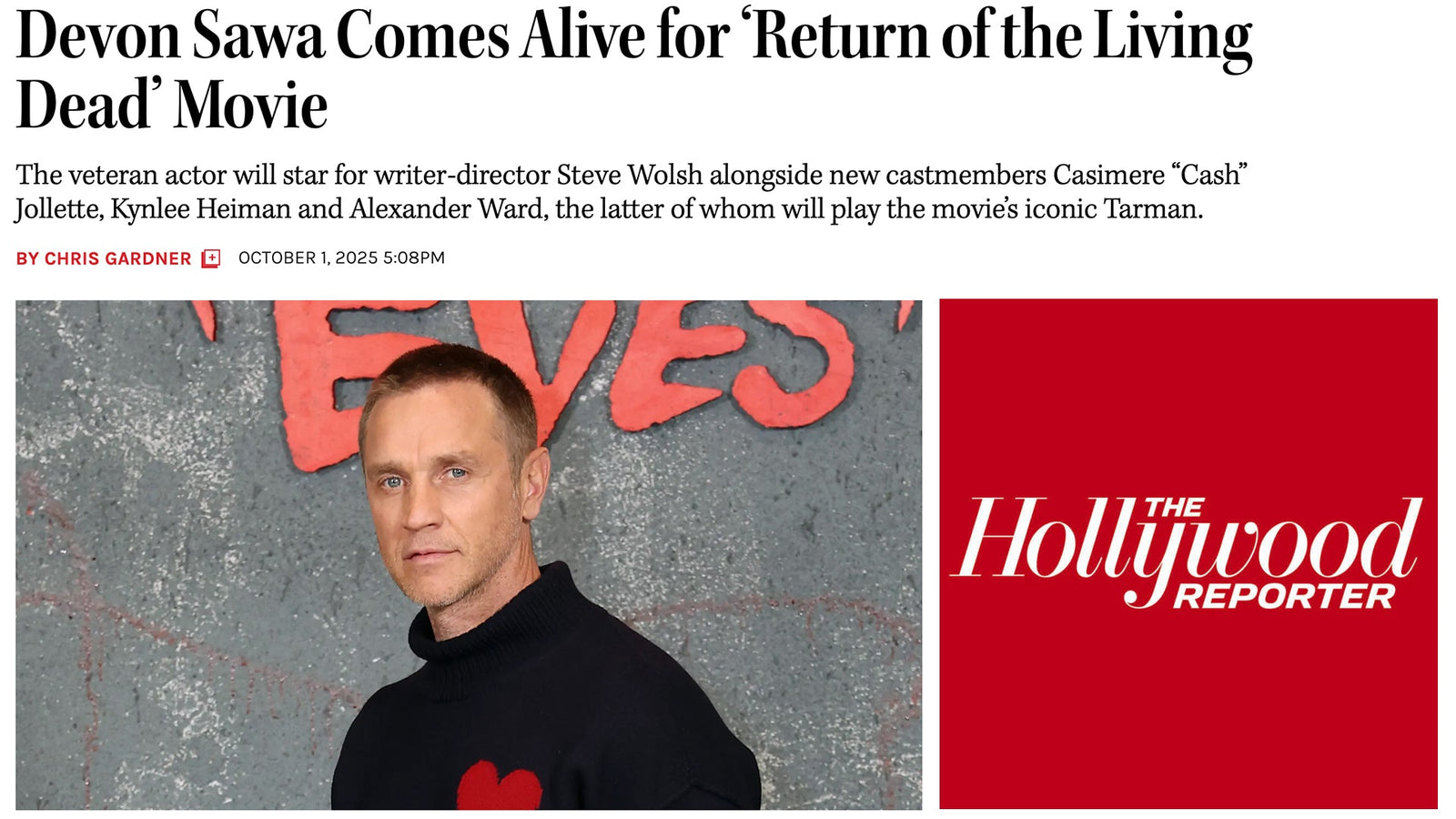 Hollywood Reporter Breaks News on New Movie Cast