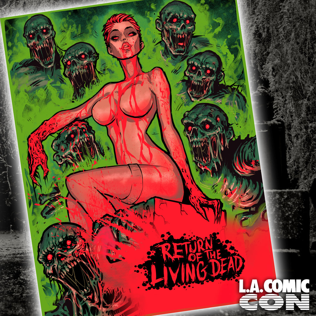 Trash Reigns in Hell by God Machine - Exclusive Hand Numbered Comic Con Poster
