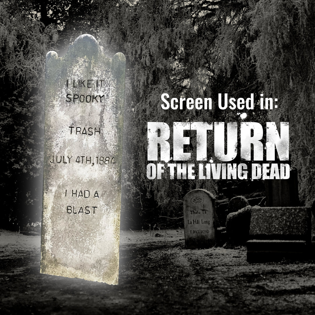 Screen Used Trash Gravestone by Hollywood Tombstone