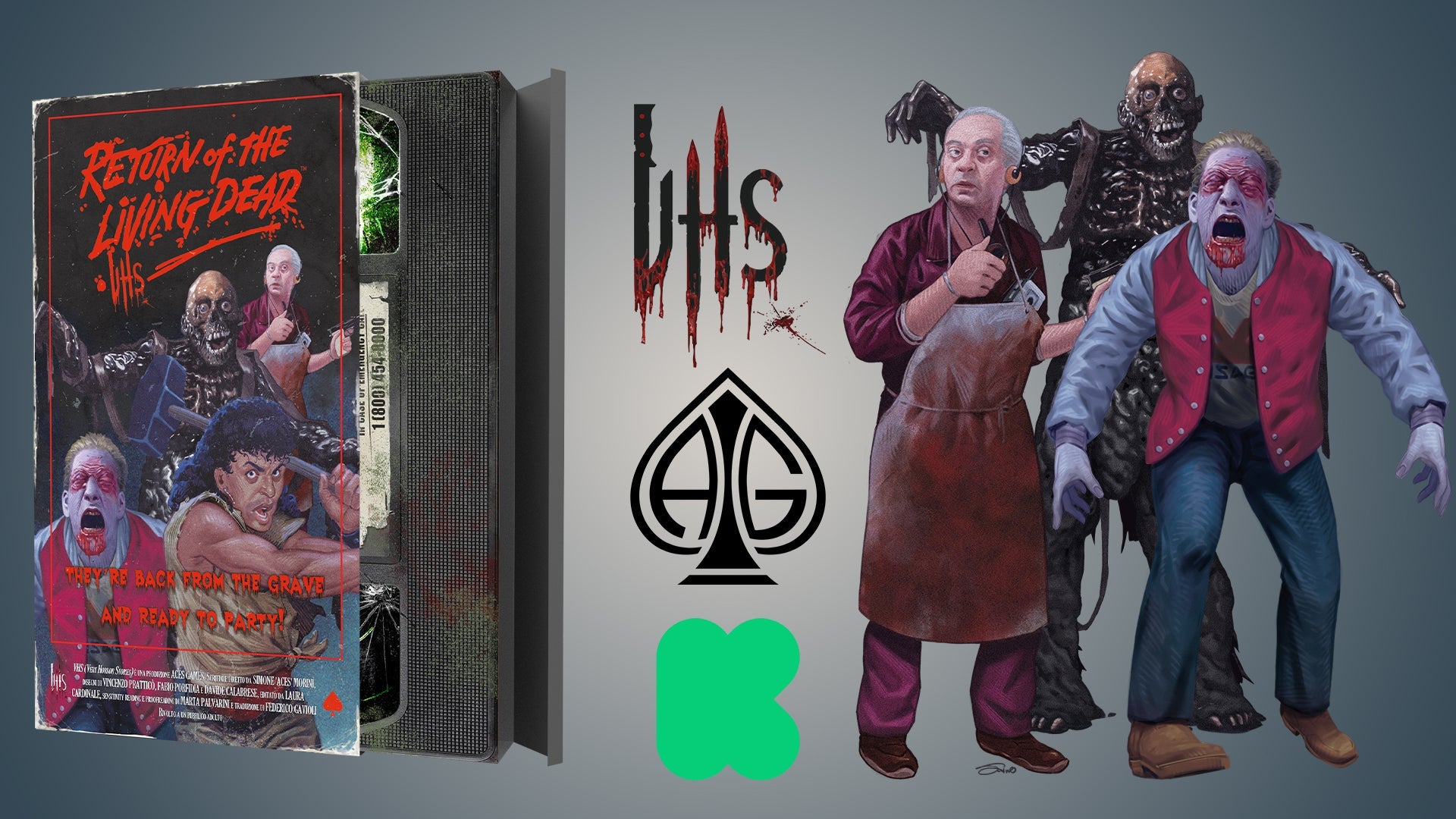 Aces Games Launches Return of the Living Dead TTRPG for Popular VHS Series