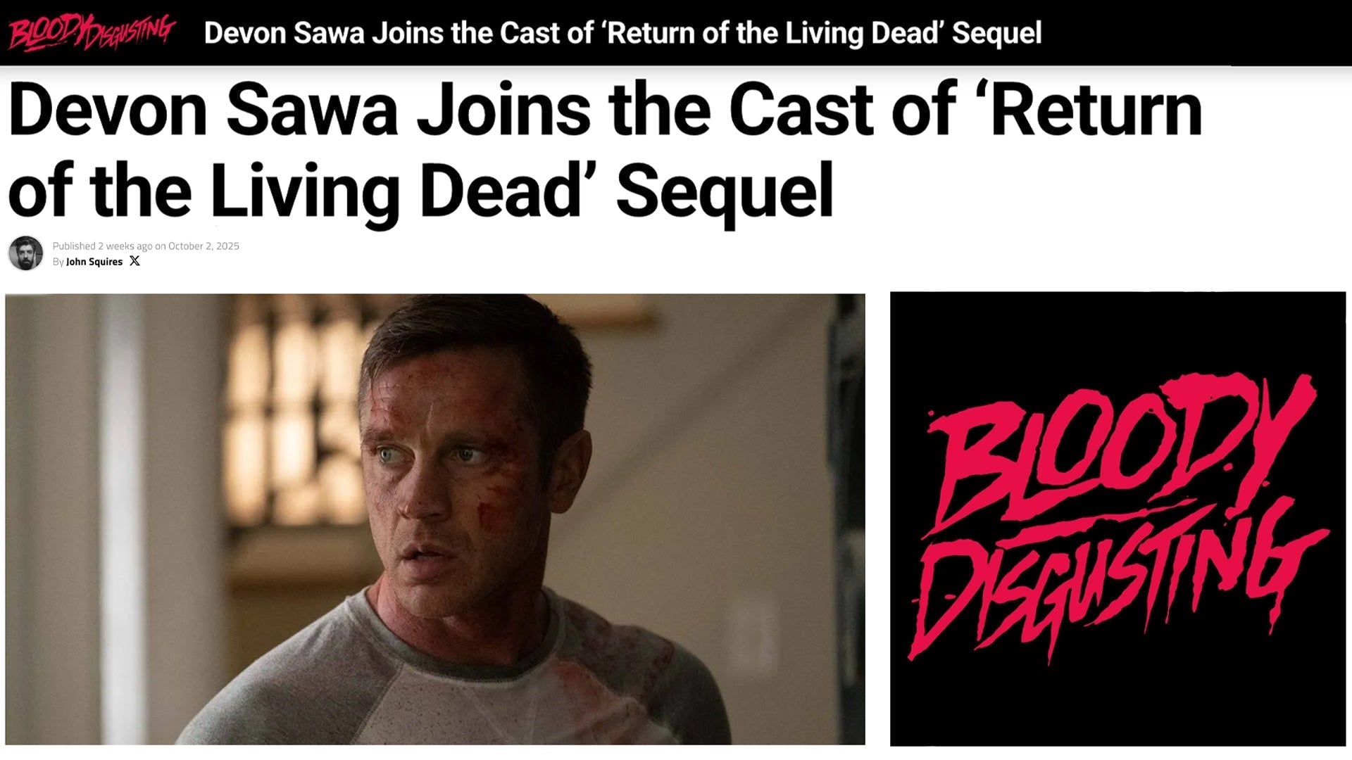 Casting updates from Bloody Disgusting