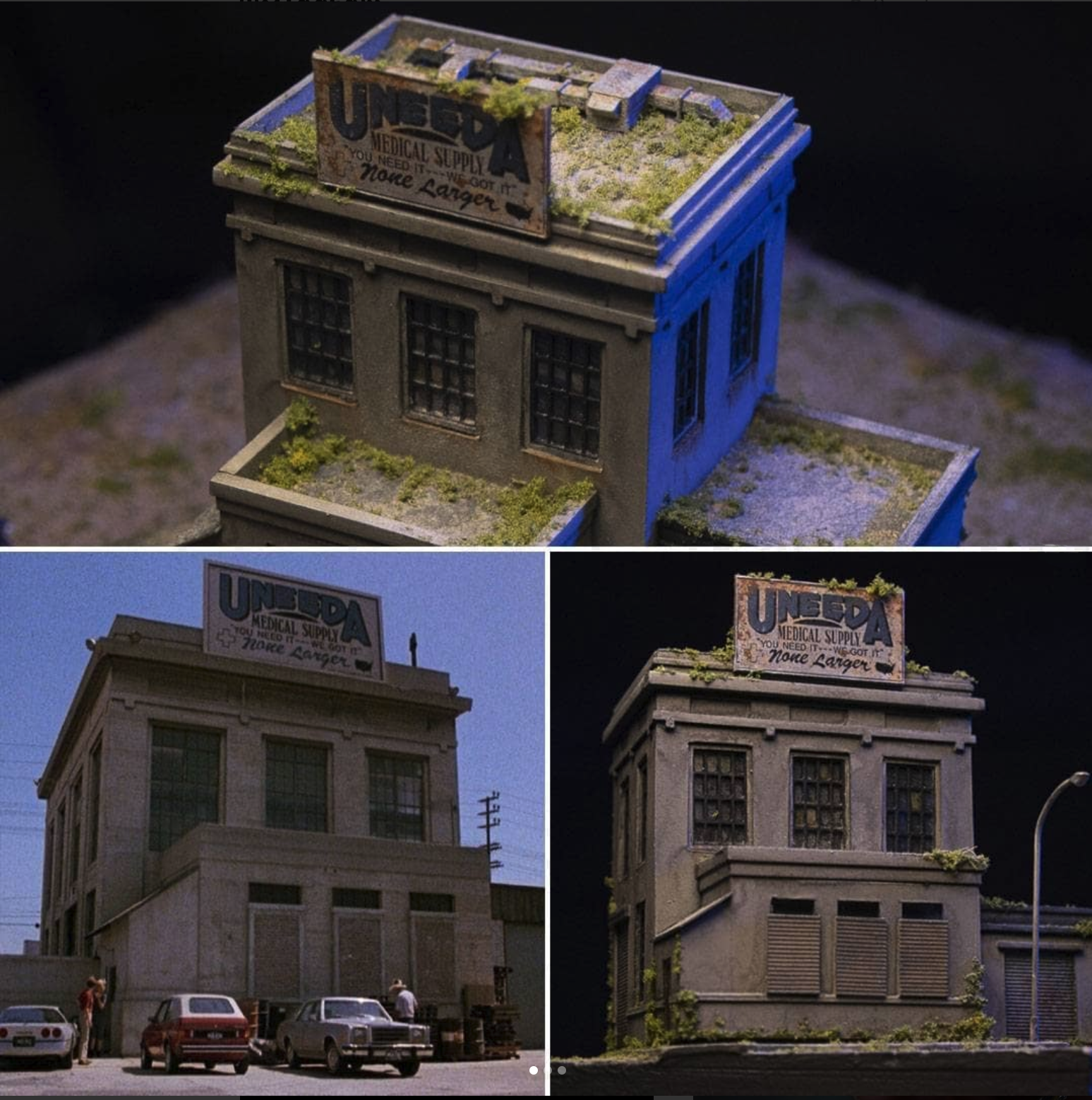 UNEEDA MEDICAL BUILDING Diorama from N Scale Dystopia
