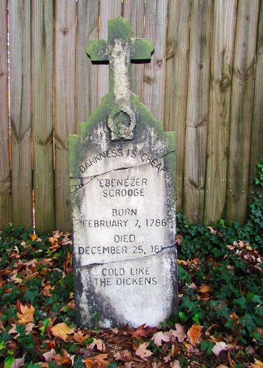AUCTION LOT 2 - EBENEZER SCROOGE Gravestone (Screen Used)
