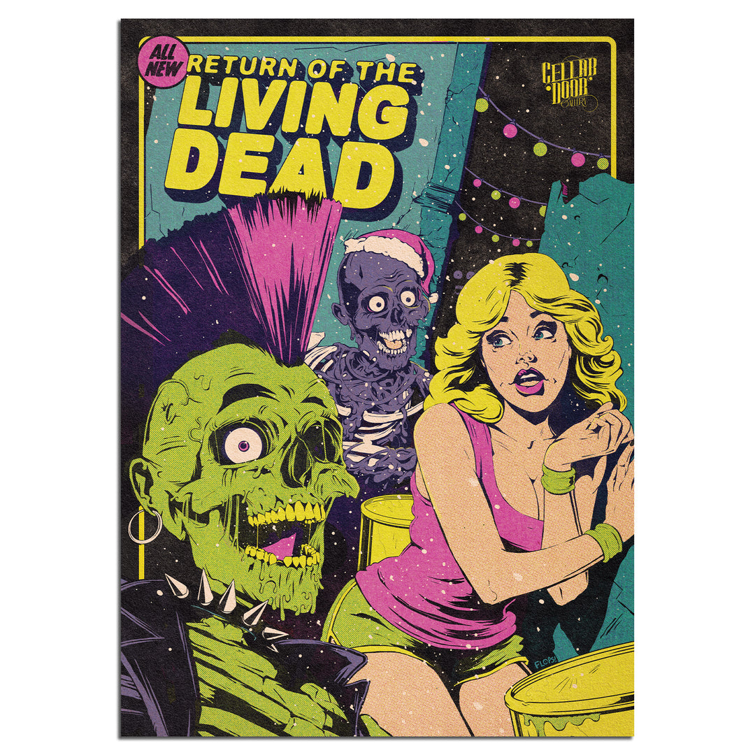 Return of The Living Dead Christmas Print (8x12) Comic Con Exclusive