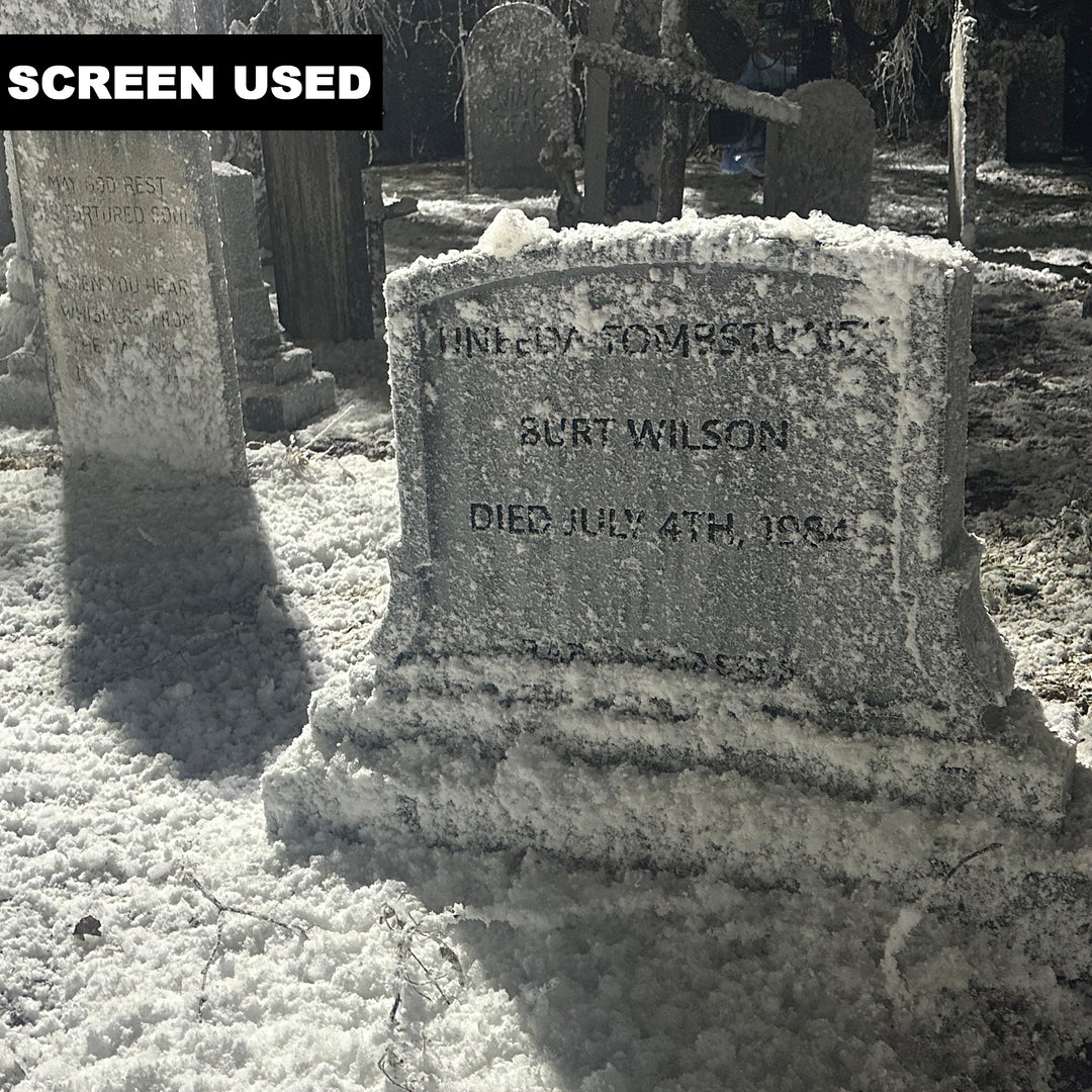 OFFICIAL SET PIECE - Screen Used BURT WILSON Gravestone