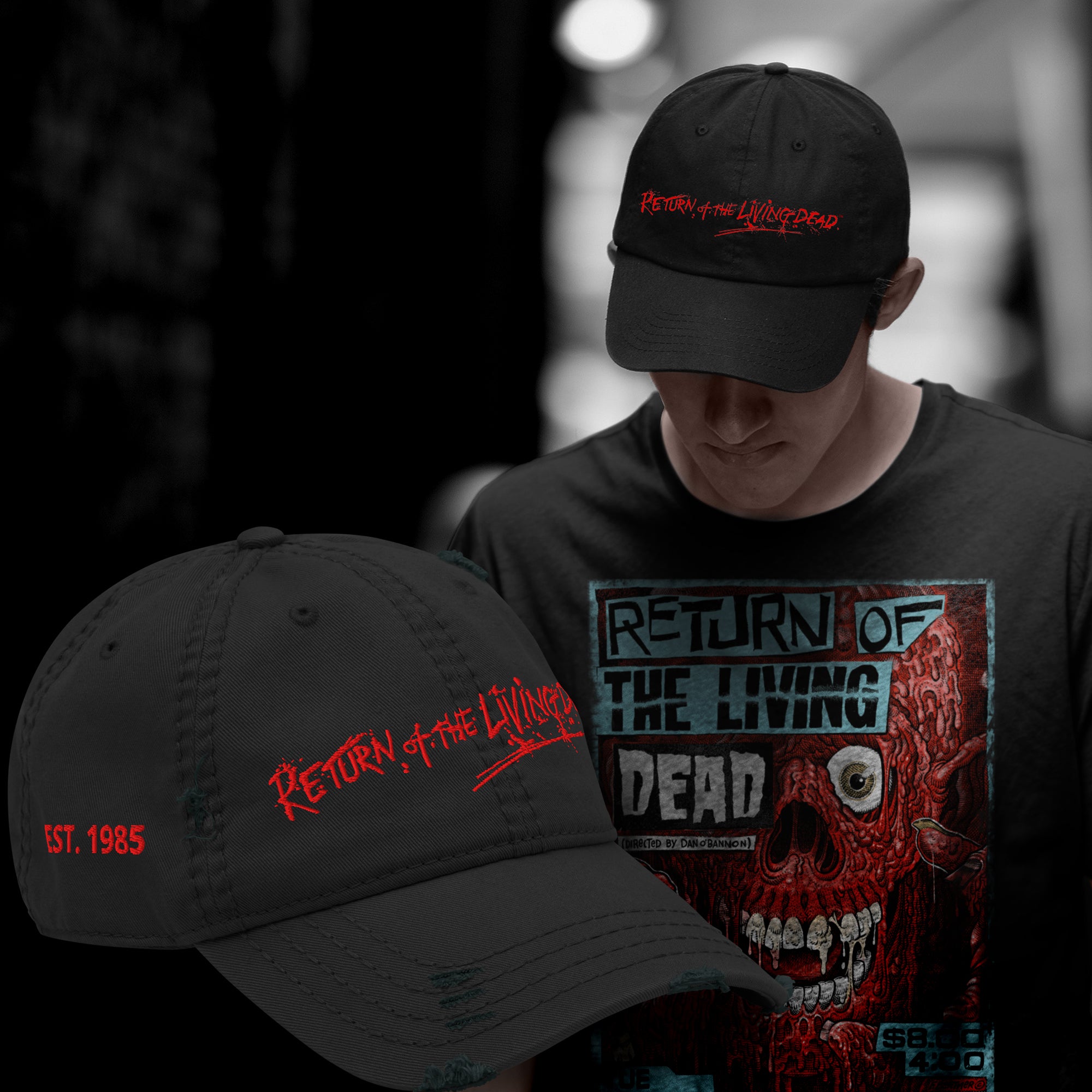 Vintage Style Distressed Return of the Living Dead Hat EST